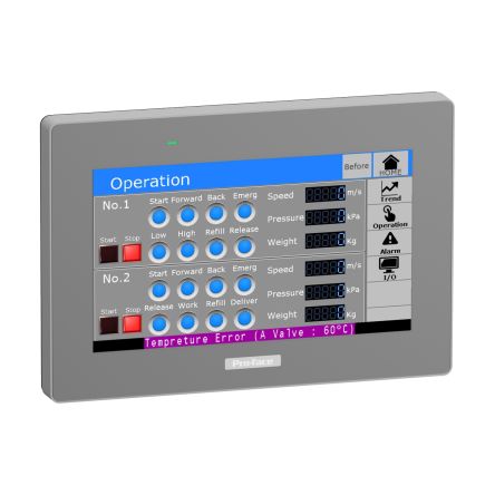 Schneider Electric PFXSTM Series Display - 7 in, 800 x 480pixels [PFXSTM6400WADE]; 655-046