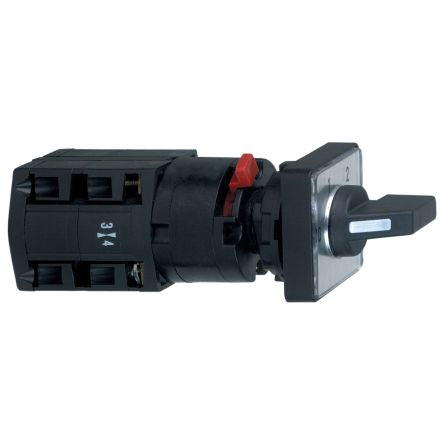 Schneider Electric, 2P 3 Position 60° Cam Switch Body, 400V (Volts), 10A, Handle Actuator [K10D012UCH]; 655-181