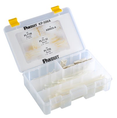 Panduit Cable Tie Kit, Industrial Maintenance Kit, Clear Nylon [KP-506A]; 655-373