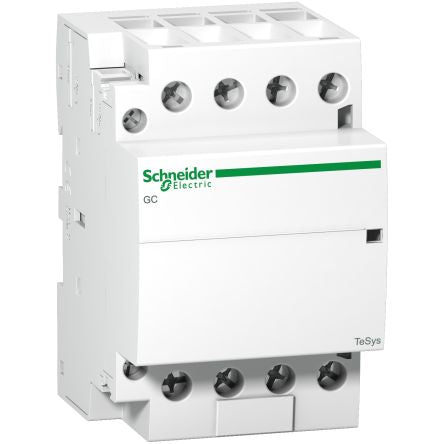 Schneider Electric TeSys GC40 Contactor, 240 V Coil, 4-Pole, 40 A, 3.2, 4NO, 240 V [GC4040M6]; 655-435