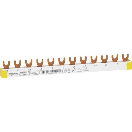 Schneider Electric Resi9 3 Phase Busbar, 400V, 18mm Pitch [R9XFH312]; 655-498