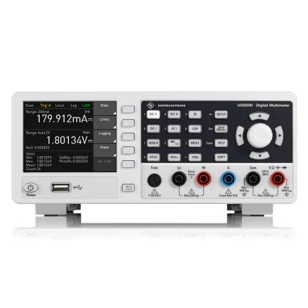 UDS500 Bench Digital Multimeter, True RMS, 10A ac Max, 10A dc Max, 750V ac Max [R&S UDS500]; 655-948