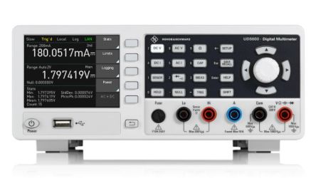 UDS600-G Bench Digital Multimeter, True RMS, 10A ac Max, 10A dc Max, 750V ac Max [R&S UDS600-G]; 655-974