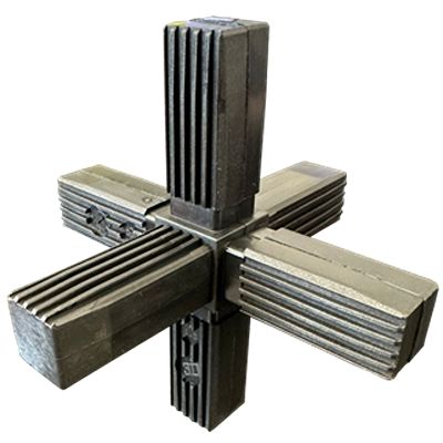 Steel Core Tube Connector, Square Tube Connector, Strut Profile 25 mm [0]; 656-362