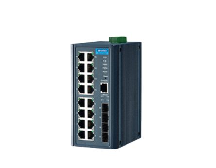 EKI-7720G, Managed 20 Port Industrial Ethernet Switch, RJ-45 [EKI-7720G]; 657-033