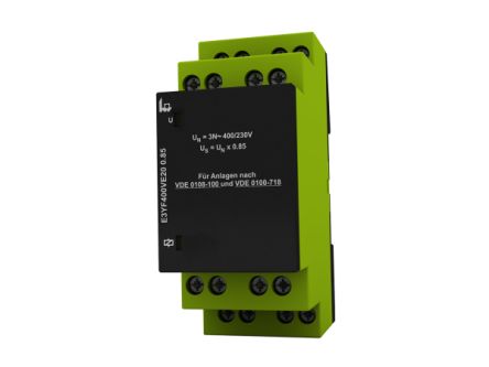 Voltage Monitoring Relay, 1, 3 Phase, DPDT, 400V ac, DIN Rail [E3YF400VE20 0.85]; 658-317