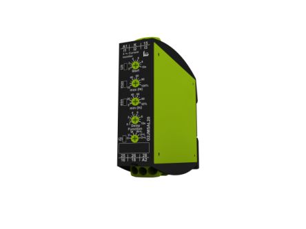 Current Monitoring Relay, 3 Phase, DPDT, 24 → 240V ac/dc, DIN Rail [G2JM5AL20 24-240V AC/DC]; 658-338