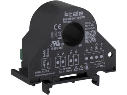 Current Monitoring Relay, 1 Phase, 800V ac, DIN Rail [S6XM50A1000VM]; 658-355