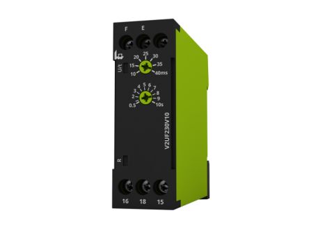 Voltage Monitoring Relay, 1 Phase, SPDT, 230V ac, DIN Rail [V2UF230V10]; 658-380