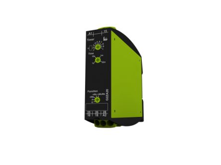 Gamma Series DIN Rail Mount Timer Relay, 24 → 240V ac, 2-Contact, 10min, 5-Function, DPDT [G2ZA20 10MIN 24-240V AC/DC]; 658-393