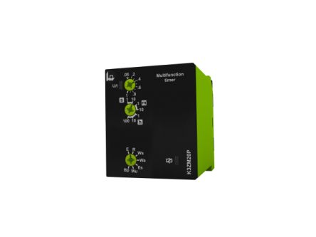 Gamma Series Plug In Timer Relay, 12 → 240V ac/dc, 2-Contact, 100h, 7-Function, DPDT [K3ZM20P 12-240V AC/DC]; 658-395