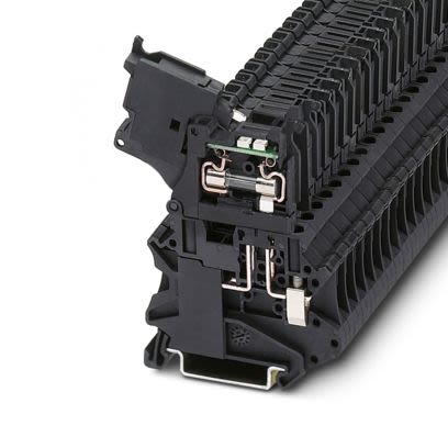 Phoenix Contact 1021497 10214 Series Black, 0.14mm², 4-Level, Push In Termination, Fused [1021497]; 658-483