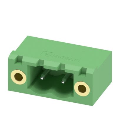 Phoenix Contact MSTB Series Straight Solder PCB Header, 2 Contact(s), 5 mm Pitch, 1 Row(s), Shrouded [1776692]; 658-498