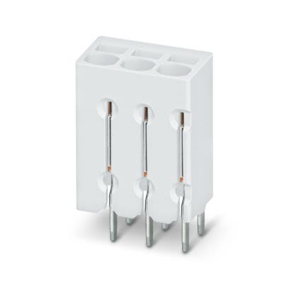 Phoenix Contact PTSM Series PCB Terminal Block, 4-Contact, 2.5mm Pitch, Wave Soldering, 1-Row, Push In Spring [1814582]; 658-552