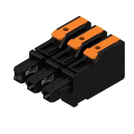 Weidmüller, 7.5mm Pitch, OMNIMATE 4.0, 3 Way, , Pluggable Terminal Block, Plug, PCB Mount, Snap In Termination, [8000078329]; 658-703