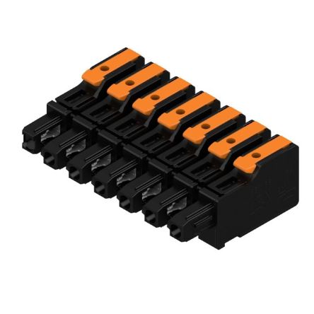 Weidmüller, 7.5mm Pitch, OMNIMATE 4.0, 7 Way, , Pluggable Terminal Block, Plug, PCB Mount, Snap In Termination, [8000078333]; 658-711