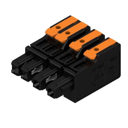 Weidmüller, 7.5mm Pitch, OMNIMATE 4.0, 4 Way, , Pluggable Terminal Block, Hybrid Header, PCB Mount, Snap In [8000078344]; 658-735