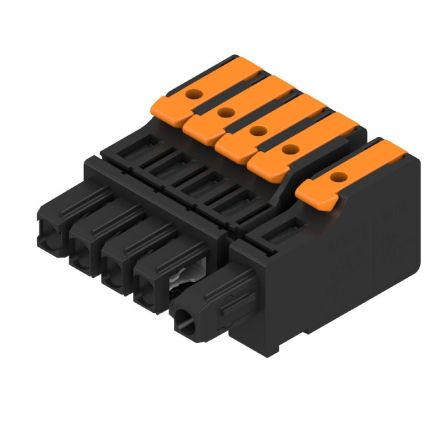 Weidmüller, 7.5mm Pitch, OMNIMATE 4.0, 5 Way, , Pluggable Terminal Block, Hybrid Header, PCB Mount, Snap In [8000078347]; 658-742