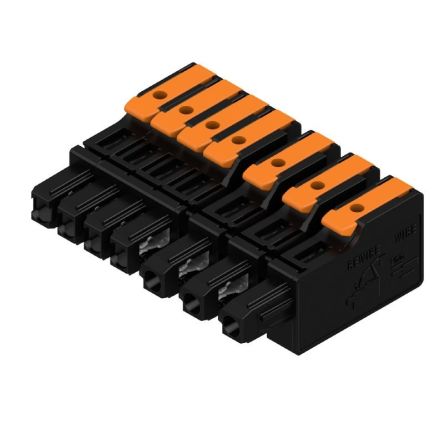 Weidmüller, 7.5mm Pitch, OMNIMATE 4.0, 7 Way, , Pluggable Terminal Block, Hybrid Header, PCB Mount, Snap In [8000078351]; 658-753