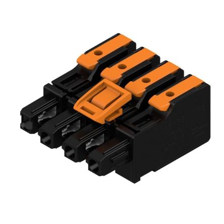 Weidmüller, 7.5mm Pitch, OMNIMATE 4.0, 4 Way, , Pluggable Terminal Block, Hybrid Header, PCB Mount, Snap In [8000078355]; 658-761