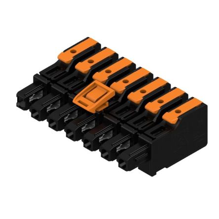 Weidmüller, 7.5mm Pitch, OMNIMATE 4.0, 7 Way, , Pluggable Terminal Block, Hybrid Header, PCB Mount, Snap In [8000078358]; 658-768
