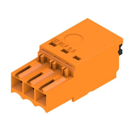 Weidmüller, 3.5mm Pitch, OMNIMATE BLF, 3 Way, , Pluggable Terminal Block, Plug, PCB Mount, Push In Termination, [2459060000]; 658-774