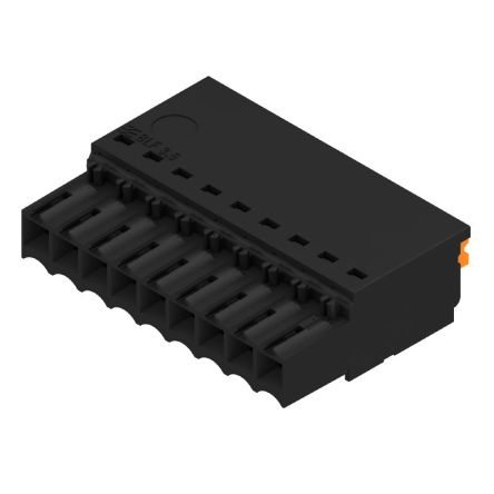 Weidmüller, 3.5mm Pitch, OMNIMATE BLF, 9 Way, , Pluggable Terminal Block, Plug, PCB Mount, Push In Termination, [2459350000]; 658-780
