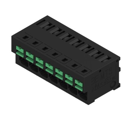 Weidmüller OMNIMATE4.0 Series PCB Terminal, 7-Contact, 5mm Pitch, PCB Mount, 1-Row, Snap In Termination [2913650000]; 658-797