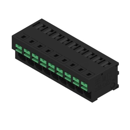 Weidmüller OMNIMATE4.0 Series PCB Terminal, 9-Contact, 5mm Pitch, PCB Mount, 1-Row, Snap In Termination [2913670000]; 658-800