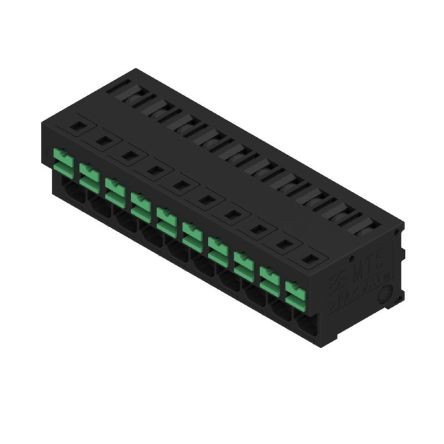 Weidmüller OMNIMATE4.0 Series PCB Terminal, 10-Contact, 5mm Pitch, PCB Mount, 1-Row, Snap In Termination [2913680000]; 658-804