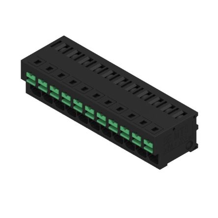 Weidmüller OMNIMATE4.0 Series PCB Terminal, 11-Contact, 5mm Pitch, PCB Mount, 1-Row, Snap In Termination [2913690000]; 658-806