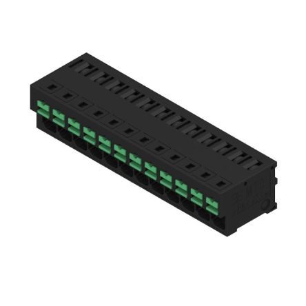 Weidmüller OMNIMATE4.0 Series PCB Terminal, 12-Contact, 5mm Pitch, PCB Mount, 1-Row, Snap In Termination [2913700000]; 658-807