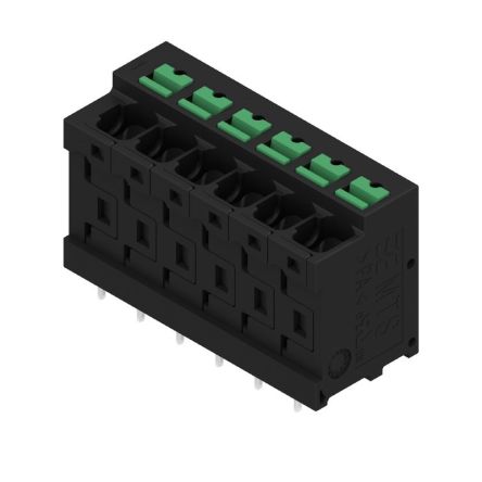Weidmüller OMNIMATE4.0 Series PCB Terminal, 6-Contact, 5mm Pitch, PCB Mount, 1-Row, Snap In Termination [2913750000]; 658-818