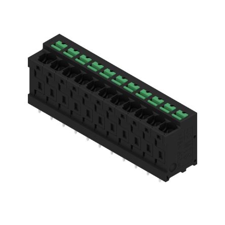 Weidmüller OMNIMATE4.0 Series PCB Terminal, 11-Contact, 5mm Pitch, PCB Mount, 1-Row, Snap In Termination [2913800000]; 658-830