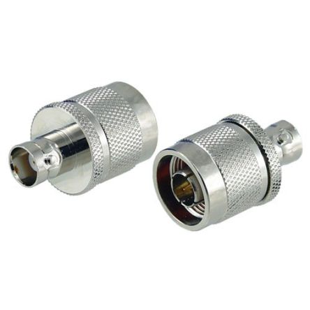 L-Com Straight Coaxial Adapter N Plug to BNC Socket 1GHz [AXA-NMBF]; 664-125