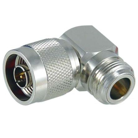 L-Com Right Angle Coaxial Adapter N Socket to N Socket 1GHz [AXA-NMNF90]; 664-126