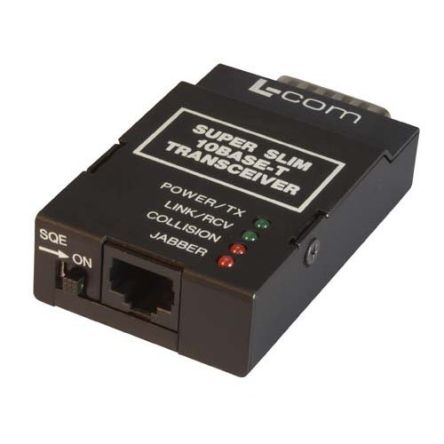 L-Com RJ45 Ethernet Media Converter 100m [LCTP-10BT-10B5]; 664-145