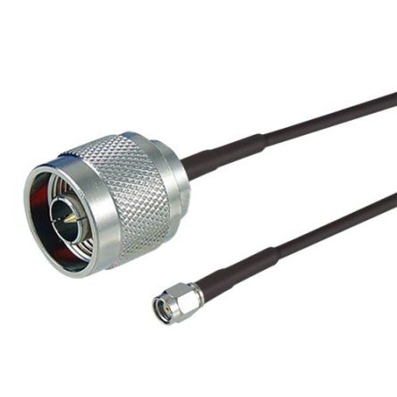 L-Com CA Series Male SMA to Male N Type, 2ft, Terminated50 Ω [CA-RSPNMCN19]; 664-167