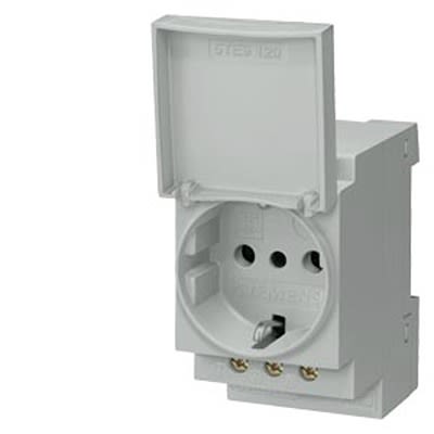 Siemens Grey 1 Gang Thermoplastic 16 A Power Socket Socket [5TE6802]; 664-378