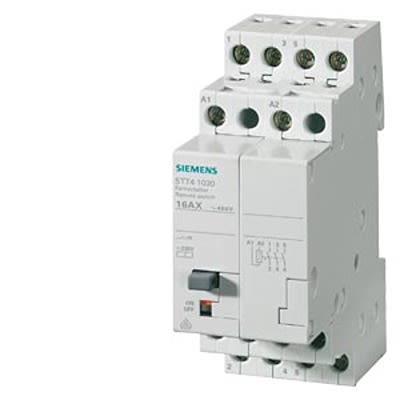 Siemens DIN Rail Latching Remote Switch, 24V ac Coil, 16A Switching Current, 3PST [5TT4103-2]; 664-390