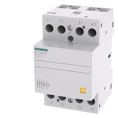 Siemens SENTRON 5TT5 Contactor, 24 V ac Coil, 4-Pole, 40 A, 4 kW, 4 NC, 230 V ac [5TT5843-2]; 664-404