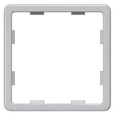 Siemens Silver 1 Gang Cover Plate Thermoplastic Faceplate & Mounting Plate [5TG1762]; 664-414