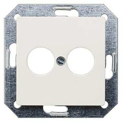 Siemens White 1 Gang Cover Plate Thermoplastic Faceplate & Mounting Plate [5TG2577]; 664-422