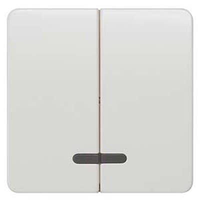Siemens White Rocker Switch, 2 Way, 2 Gang, DELTA [5TG7818]; 664-432
