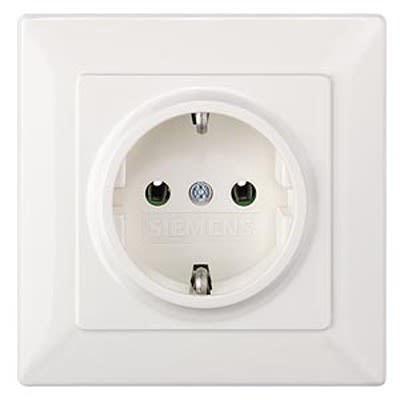 Siemens White 1 Gang Cover Plate [5UH1095]; 664-437