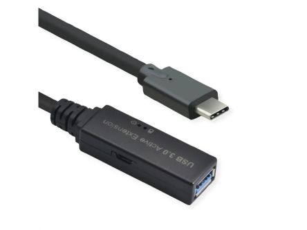Roline USB 3.2, Male USB C to Female USB A, 5m [12.04.1065-10]; 664-781