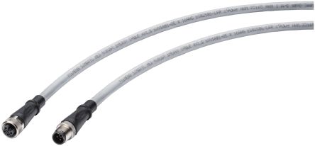 Siemens Male M12 to Female M12 Sensor Actuator Cable, 3m [6XV1801-6EH30]; 664-861