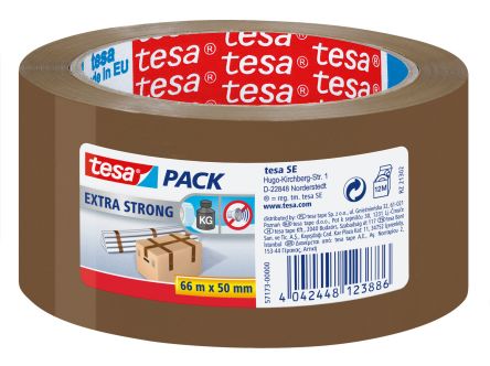 Tesa BNR 57173 Brown Packing Tape, 66mm x 50mm [57173-00000-04]; 664-903