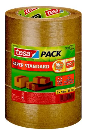 Tesa TESAPACK Brown Packing Tape, 50mm x 50mm [58292-00000-01]; 664-926