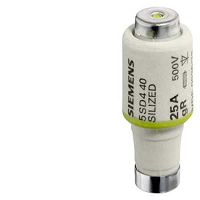 Siemens 100A DIV Bottle Fuse, R1 1/4 Thread Size, gR, 500V [5SD520]; 665-082